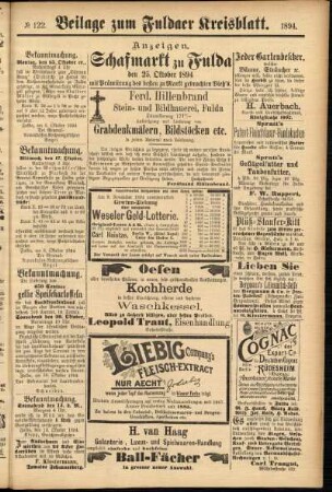 Zweite Ausgabe vom Samstag, den 13. Oktober 1894.