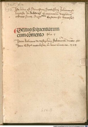 Textus sequentiarum : cum co[m]mento