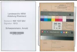Entnazifizierung Arnold Schaepersmann , geb. 06.10.1889 (Konrektor)