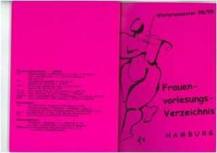 Frauen-Vorlesungsverzeichnis : Wintersemester 98/99