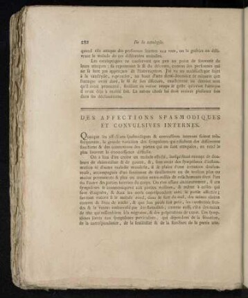 Des Affections Spasmodiques Et Convulsives Internes.