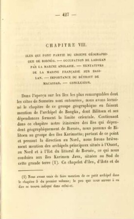 Chapitre VIII. Iles qui font partie du groupe géographique de Bornéo ...