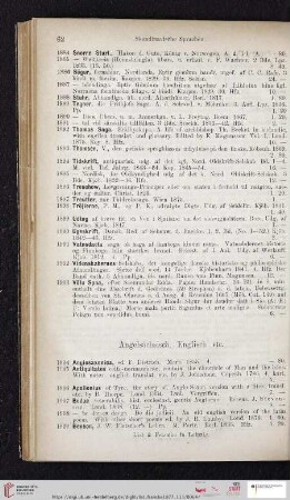 Angelsächsisch, Englisch etc. (Nr. 1904 - 2072)