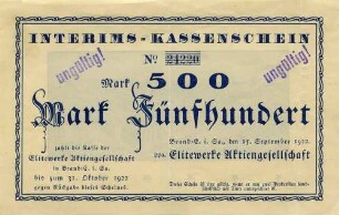Gutschein - 500 Mark
