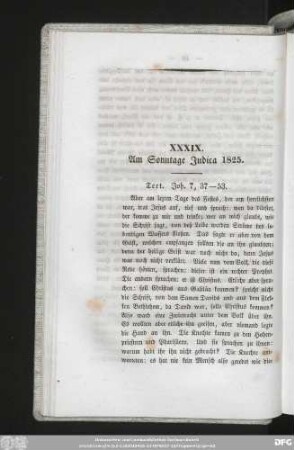 XXXIX. Am Sonntage Judica 1825.