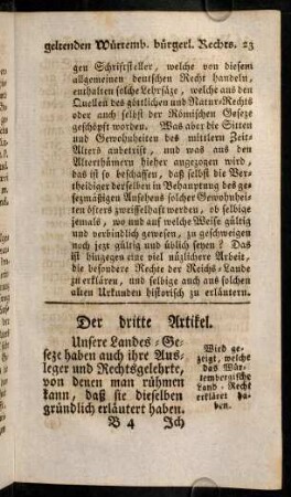 23-35, Dritter Artikel