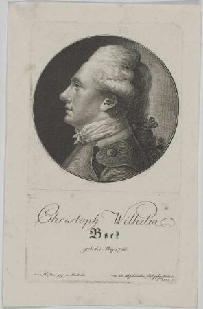 Bildnis des Christoph Wilhelm Bock