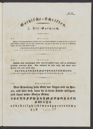 Gothische-Schriften