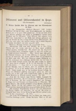 Sklaverei und Sklavenhandel in Togo