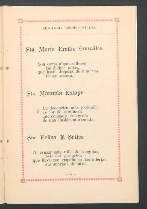 Sta. María Ervilia González