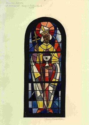 Entwurf für ein Glasfenster in der Katholischen Klosterkirche in Enkenbach