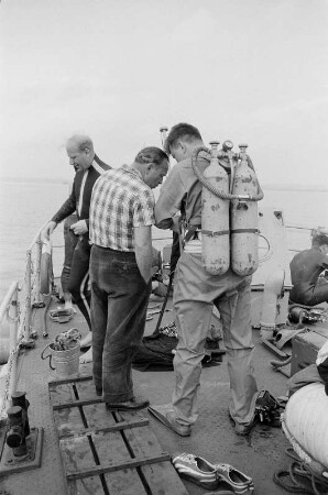 Greifswald-Wieck. Tauchsportausbildung an der GST-Marineschule „August Lütgens“ (Zentrale vormilitärisch-maritime Ausbildungsstätte der Gesellschaft für Sport und Technik)