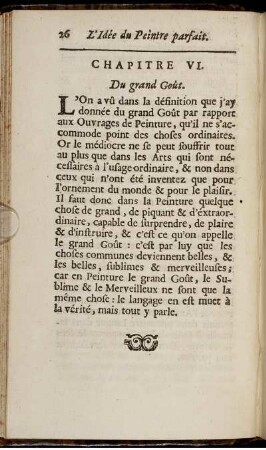 Chapitre VI. Du grand Goût