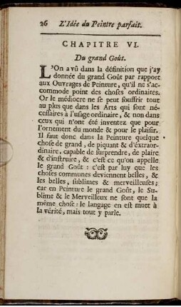 Chapitre VI. Du grand Goût