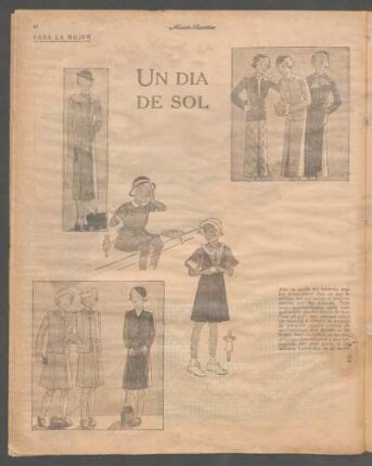 Un día de sol [Dibujos] : Para la mujer