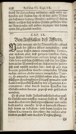 Cap. IX. Von Außfallen deß Afftern.