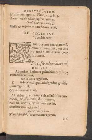 De Regimine Adverbiorum.