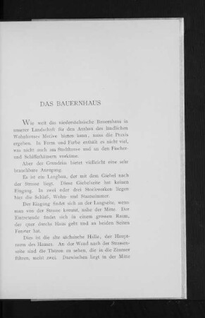 Das Bauernhaus