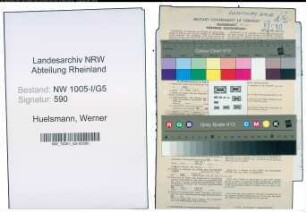 Entnazifizierung Werner Huelsmann , geb. 01.03.1904 (Rechtsanwalt)