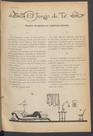 El juego de té : Novela burguesa en capítulos breves