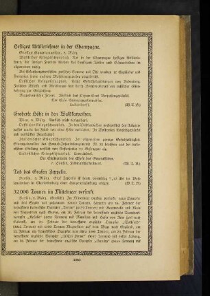 Heftiges Artilleriefeuer in der Champagne.