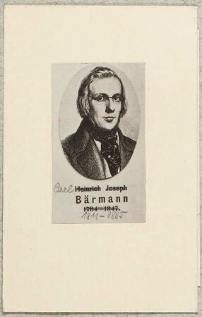 Heinrich Joseph Bärmann : 1784 - 1847