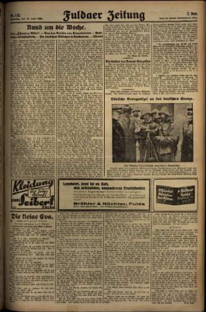 Zweite Ausgabe vom Sonntag, den 22. Juni 1930.
