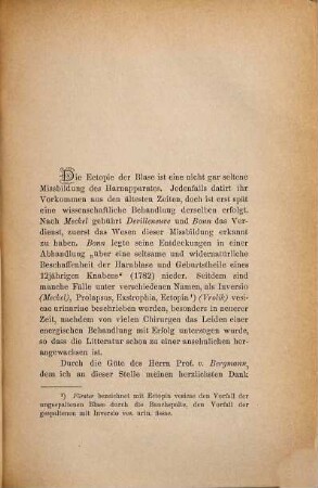Zwei Fälle von Ectopie der Blase