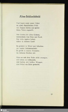 Altes Schlachtfeld