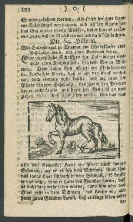 Die 64. Historia. Wie Eulenspiegel zu Wismar ein Pferdekäufer oder Roßtäuscher ward, und einen Kaufmann betrog