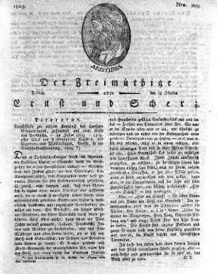 Nro. 208, Freitag den 18. Oktober