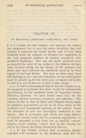 Chapter XV. - Of mediaeval landscape :- secondly, the rocks