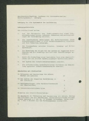 [Lehrgänge 01 bis 08]