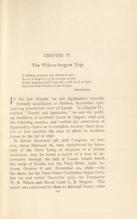 Chapter VI. The Wilcox-Sargent trip