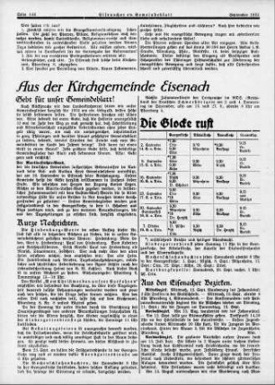 Gebt für unser Gemeindeblatt