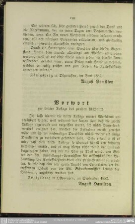 Vorwort zur dritten Auflage des zweiten Abschnittes