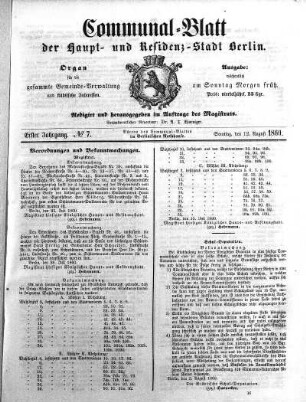1860,7: No. 7, 12. August 1860