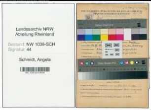 Entnazifizierung Angela Schmidt , geb. 14.12.1921 (Lehrerin)