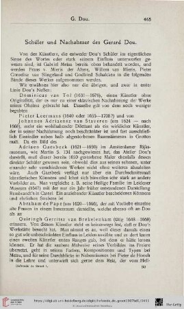 Schüler und Nachahmer des Gerard Dou