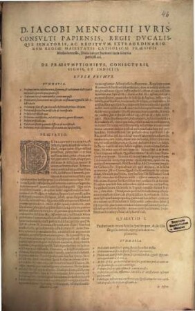 De Praesumptionibus coniecturis, signis, et indiciis commentaria