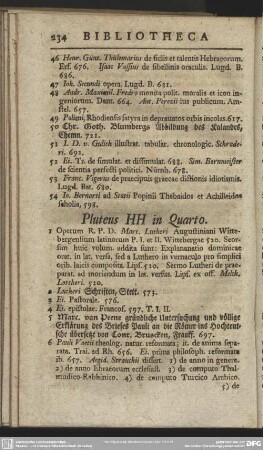 Pluteus HH in Quarto