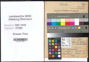 Entnazifizierung Paul Krause , geb. 07.06.1898 (Justizbeamter)