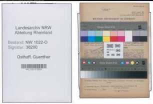 Entnazifizierung Guenther Osthoff , geb. 09.05.1921 (Steuerberater)