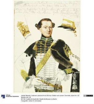 Gebhard Leberecht von Blücher. Skizze nach einem Gemälde
