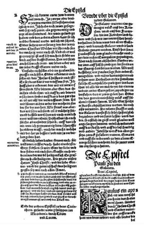 [Die Epistel Zu den Galatern.]