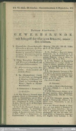 Dritter Abscnitt: Gewerbskunde