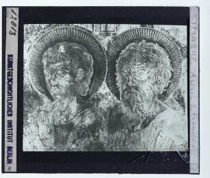 Assisi, S. Francesco, Oberkiriche,Cimabue, Freskenzyklus in S. Francesco d'Assisi, Wunder des Petrus : Ausschnitt