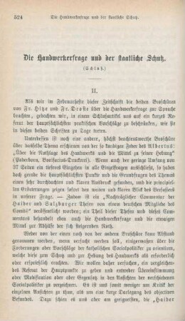 524-542 Die Handwerkerfrage und der staatliche Schutz : Schluß