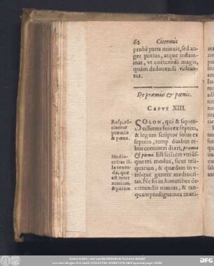 De praemiis & poenis. Caput XIII.