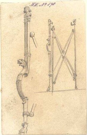 Walther, Conradin; u. a. Deutschland; Italien; Sammlung Conradin Walther: Band IV, Nr. 143 - 188 (fol. 125 - 168) - Gefäßteile ? (Perpsektiven)